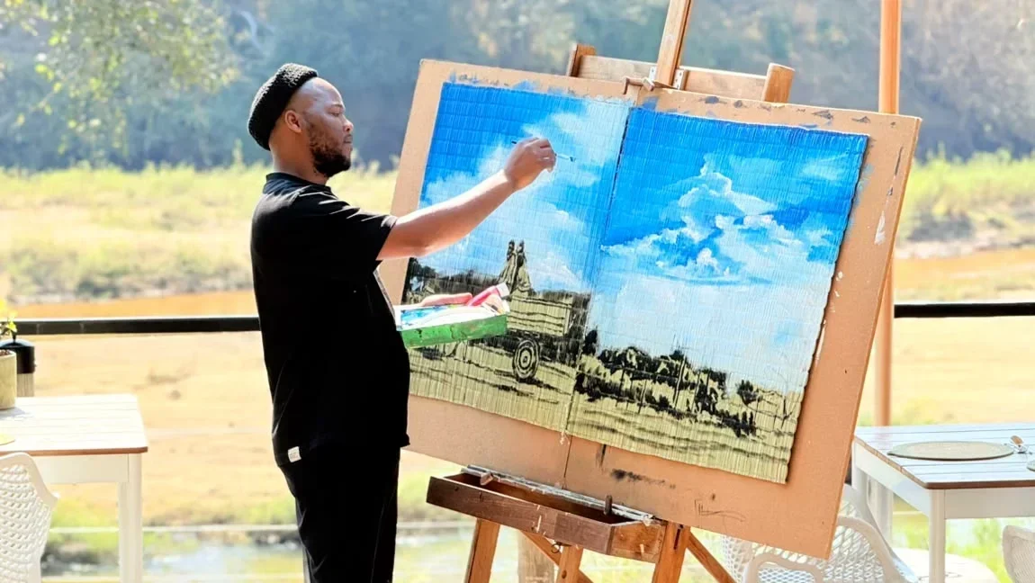 Fumani Maluleke Takes His Art Into the Wild at Lion Sands
